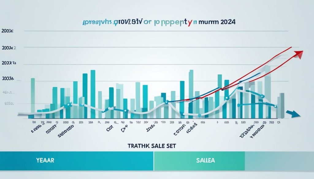 Grafik Pertumbuhan Traffic dan Penjualan Properti